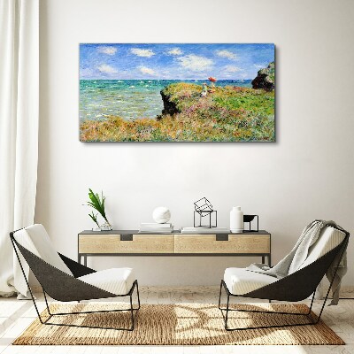 Cliff Walk at Pourville Claude Monet Canvas print