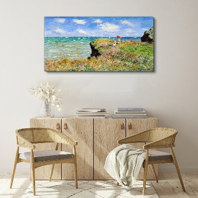 Cliff Walk at Pourville Claude Monet Canvas print