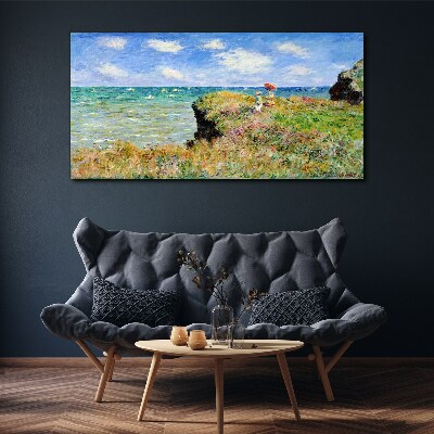 Cliff Walk at Pourville Claude Monet Canvas print