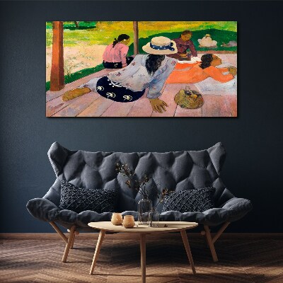 Siesta paul gauguin tahiti Canvas print