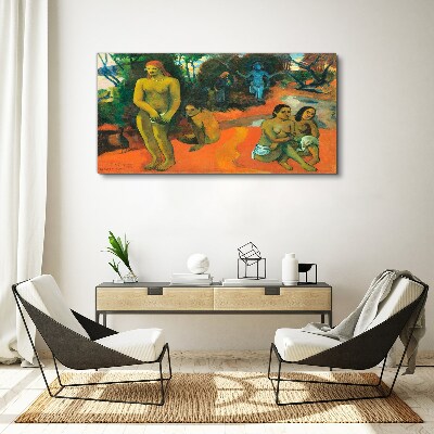 Abstract art characters Canvas print