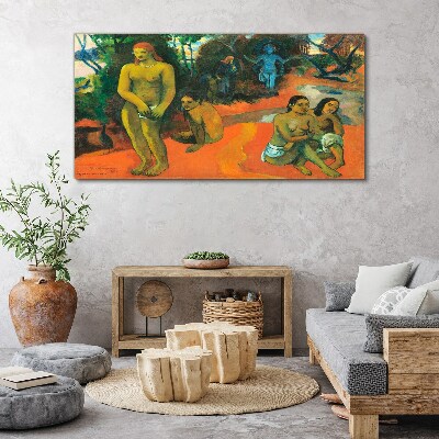 Abstract art characters Canvas print