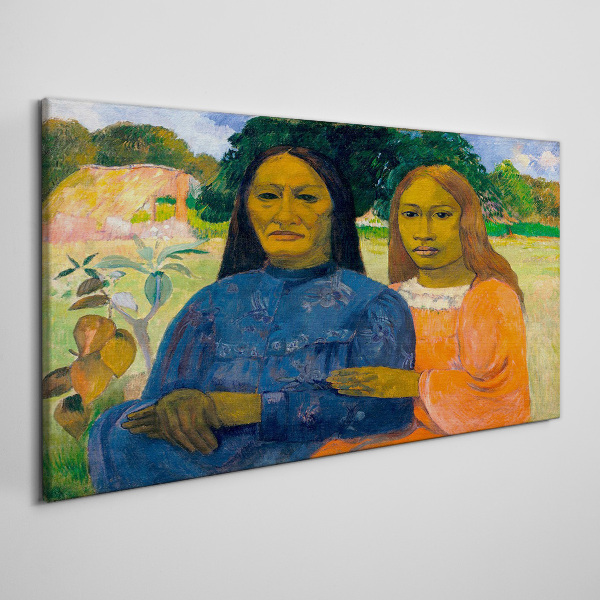 Mother and daughter in nature Canvas print