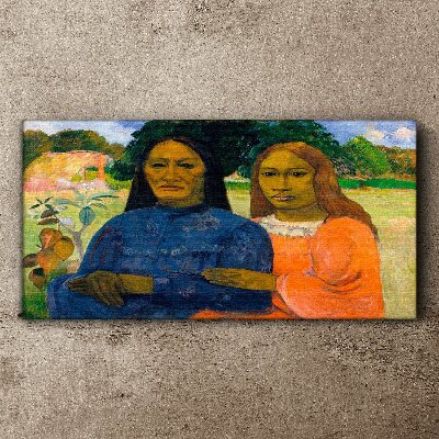 Mother and daughter in nature Canvas print