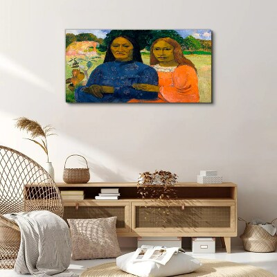 Mother and daughter in nature Canvas print