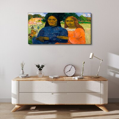 Mother and daughter in nature Canvas print