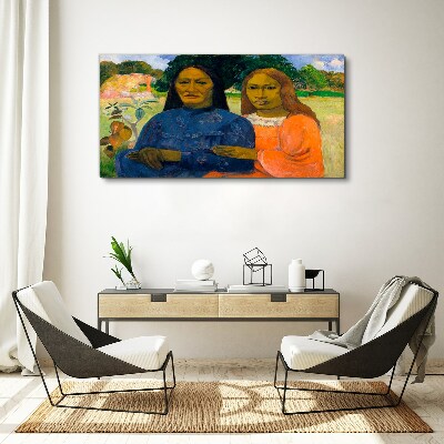 Mother and daughter in nature Canvas print