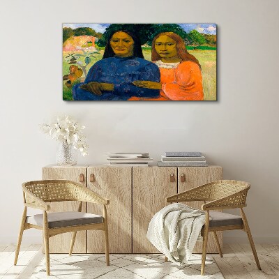 Mother and daughter in nature Canvas print