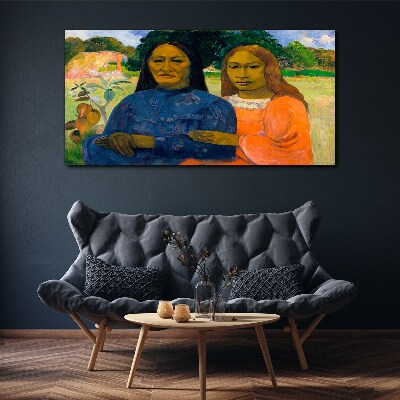Mother and daughter in nature Canvas print