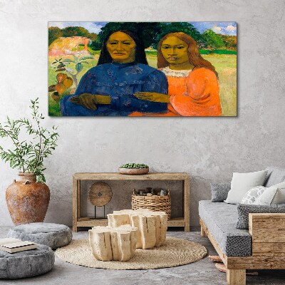 Mother and daughter in nature Canvas print