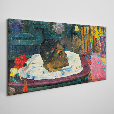 Portrait in pastel colors Canvas print