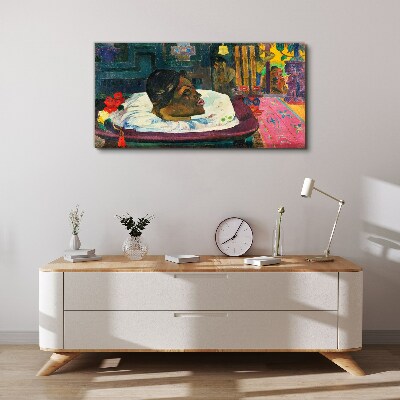 Portrait in pastel colors Canvas print