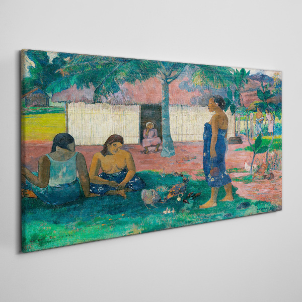 Relax in a tropical garden Canvas print