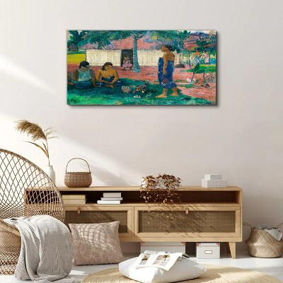 Relax in a tropical garden Canvas print