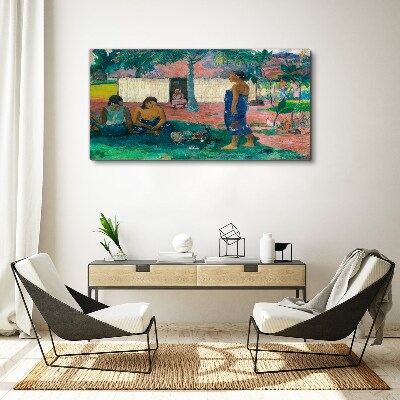 Relax in a tropical garden Canvas print
