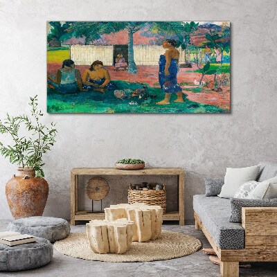 Why are you angry gauguin Canvas print