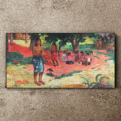 A Scene from Life in Hawaii Canvas print