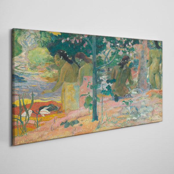 Women by the water Canvas print