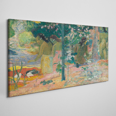 Women by the water Canvas print