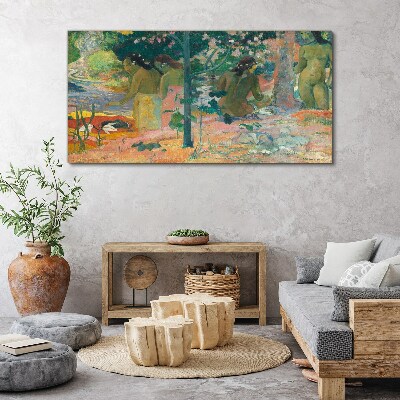 Women by the water Canvas print
