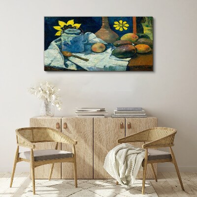 Still life with flower Canvas print