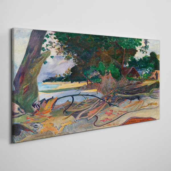 Tropical landscape with trees Canvas print