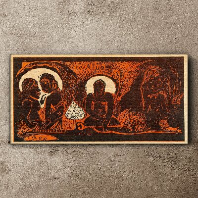 Meeting in the moonlight Canvas print