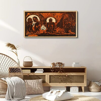 Meeting in the moonlight Canvas print