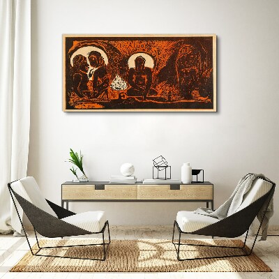 Meeting in the moonlight Canvas print