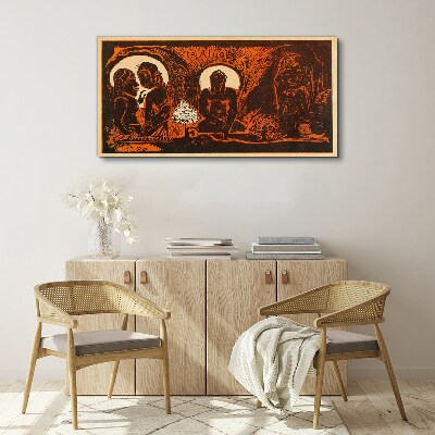 Meeting in the moonlight Canvas print