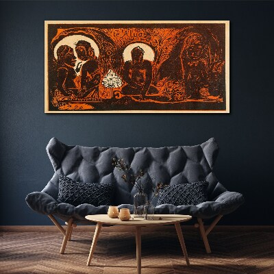 Meeting in the moonlight Canvas print