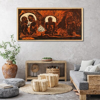 Meeting in the moonlight Canvas print