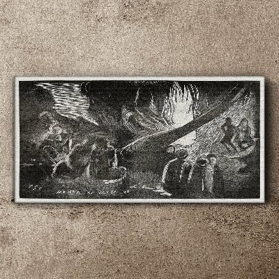 Lost in the Dark Canvas print