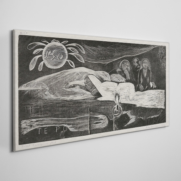 Te Po - Ralph Hotere Canvas print