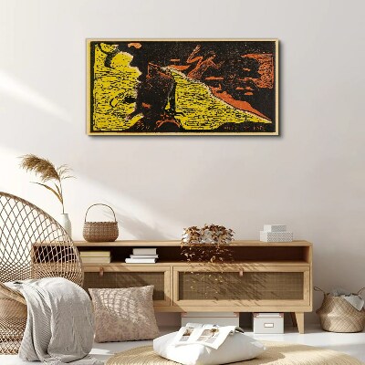 Green wave of emotions Canvas print
