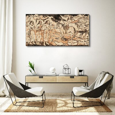 Historical scene against the backdrop of nature Canvas print
