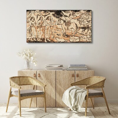 Historical scene against the backdrop of nature Canvas print
