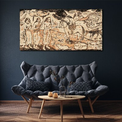 Abstraction animals characters Canvas print