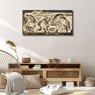 Animals in motion Canvas print