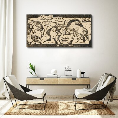 Animals in motion Canvas print