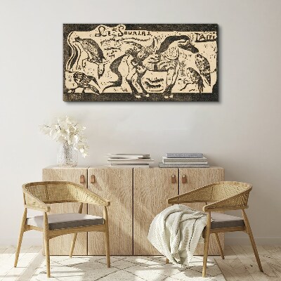 Animals in motion Canvas print