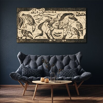 Animals in motion Canvas print