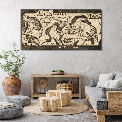 Animals in motion Canvas print