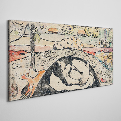 A scene from a rural landscape Canvas print