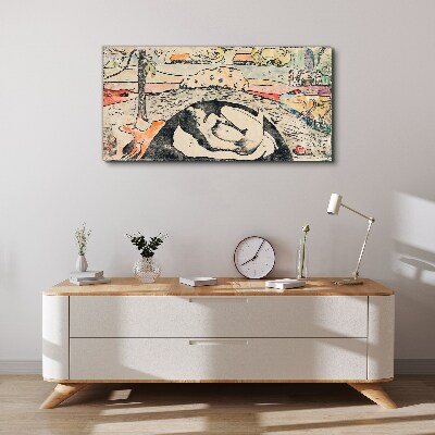 A scene from a rural landscape Canvas print