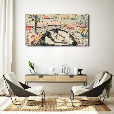 A scene from a rural landscape Canvas print