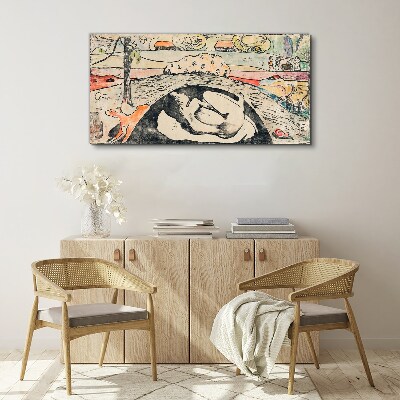 A scene from a rural landscape Canvas print