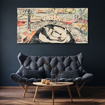 A scene from a rural landscape Canvas print