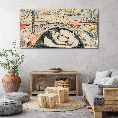 A scene from a rural landscape Canvas print