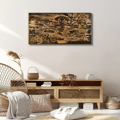 Summer afternoon at the lake Canvas print